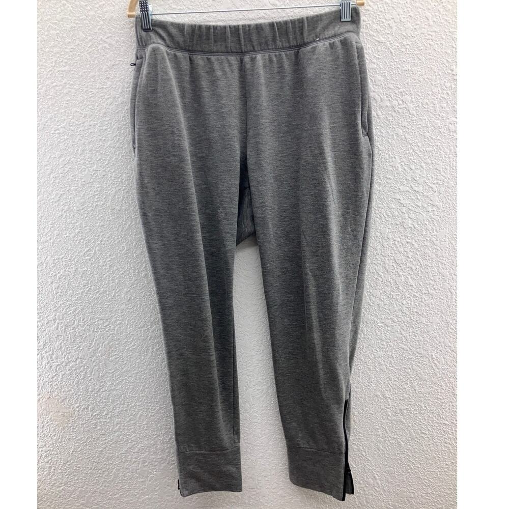 Gap Gapfit Mercury Grey Elastic Waist All Elements Side-Zip Fleece Jogger Pants